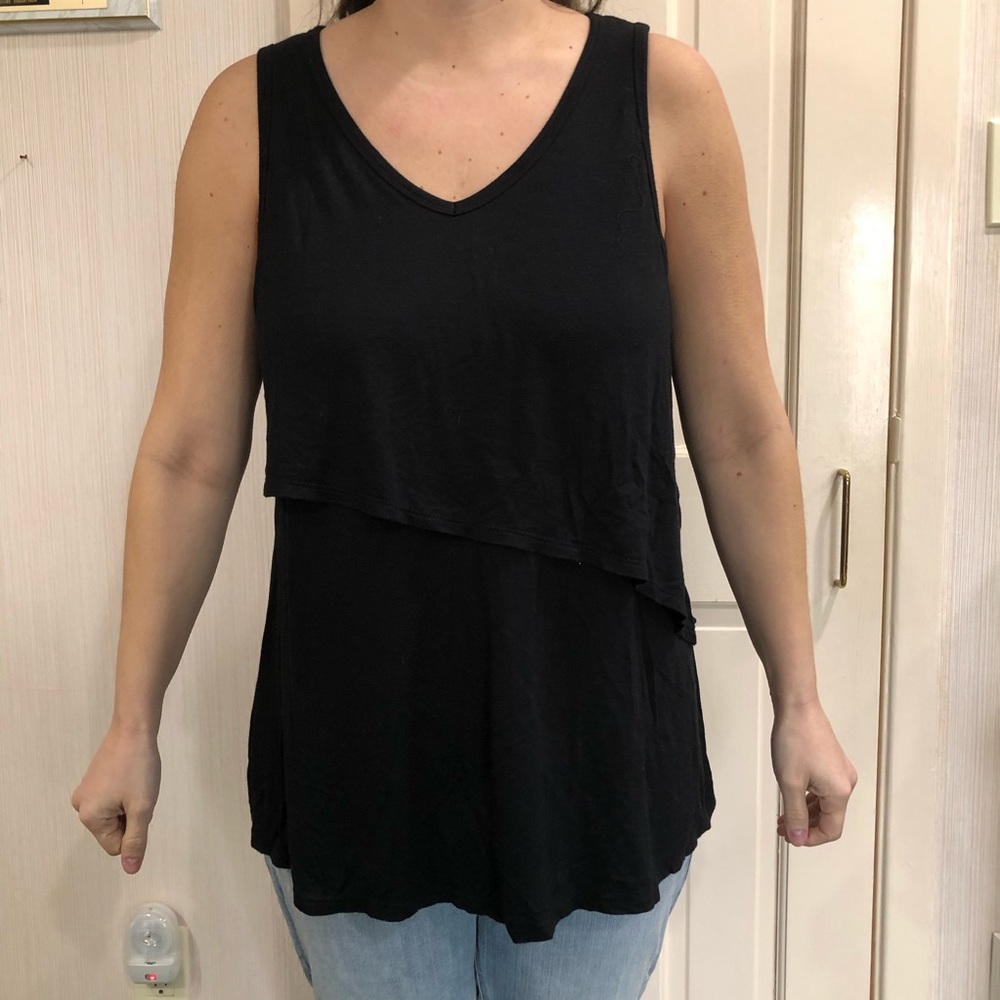 Black Tiered Shell Tank